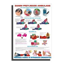 Plansza " Zanim przyjedzie ambulans "