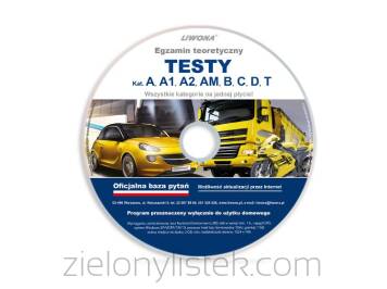Testy DVD- Egzamin teoretyczny A,A1,A2,AM,B,C,D,T