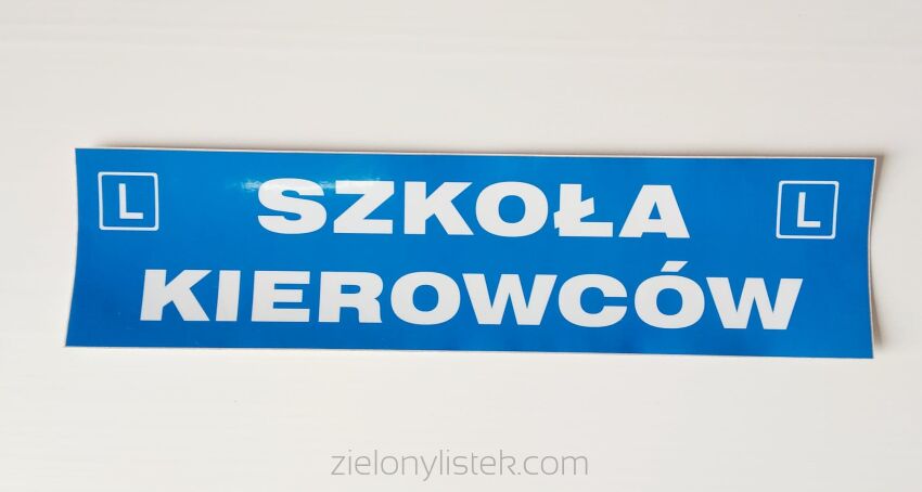 Naklejka SZKOŁA KIEROWCÓW