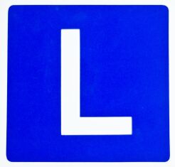 Naklejka L samoprzylepna ODBLASK <b>15 x 15</b>