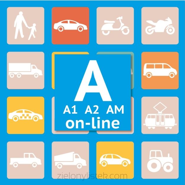 Testy Online + aplikacja mobilna - kod na kategorie A, A1, A2 i AM 90 dni