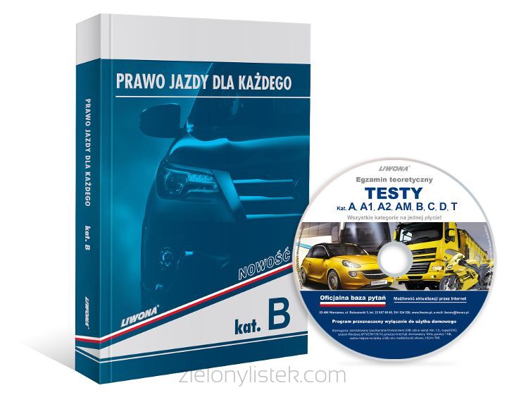 Prawo Jazdy dla każdego- Podręcznik + testy na płycie DVD lub Kod do testów ONLINE
