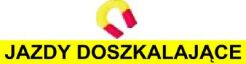 Naklejka magnetyczna JAZDY DOSZKALAJĄCE  <b>60 x 6 </b> cm