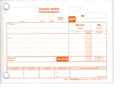 KP - Dowód wpłaty